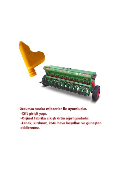 Özduman Hububat Mibzer Gübre Ve Tohum Eğri Kafa Başlık-6 Adet
