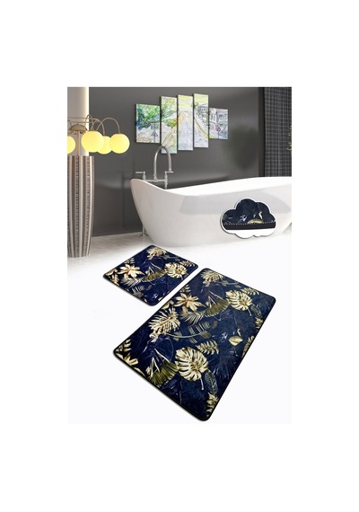 Blanket 2 Li Set Banyo Halısı Paspas Yıkanabilir Çok Renkli