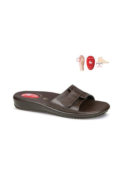 Ceyo 9200-12 Topuk Jelli Anatomik Taban Kadın Terlik Kahve 36-40 Kahverengi