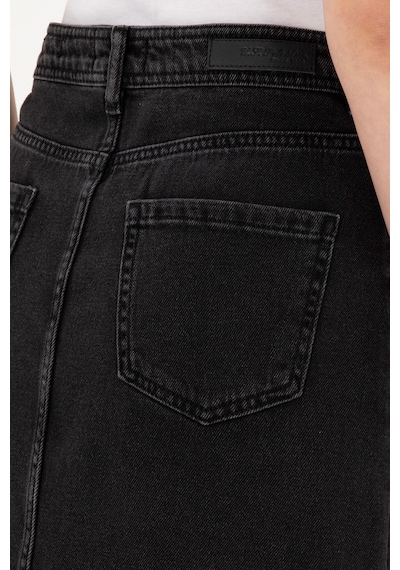 U.S. Polo Assn. Kadın Siyah Midi Boy Jean Etek 50295993-DN0027