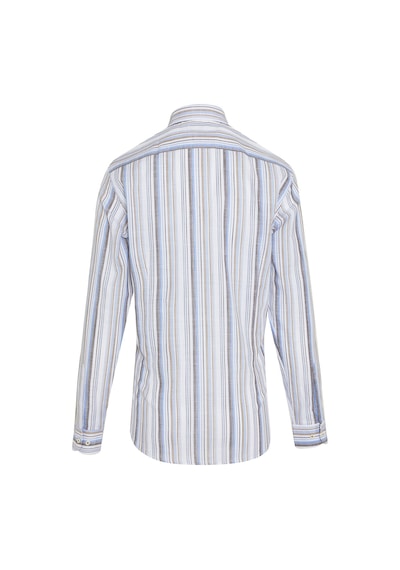 Hatemoğlu Kahverengi Çizgili Slim Fit Gömlek Koyu Kahverengi Hatemoğlu Kahverengi Çizgili Slim Fit Gömlek Koyu Kahverengi