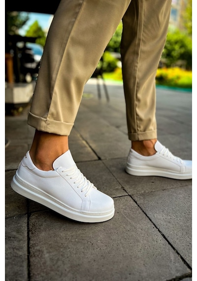 Aymood Mn979 - Santoni Crt Spor Erkek Ayakkabı Beyaz
