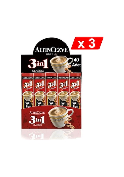 Altıncezve 3ü 1 Arada Classic Kahve 3'lü 40 x 15 G