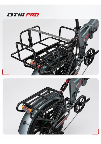 Skyjet Gtııı Pro 1000w Elektrikli Bisiklet Arka Çanta Demiri Ve Lastik Set Siyah