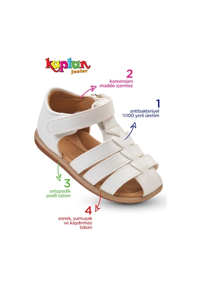 Kaptan Junior Kız Bebek Çocuk Ortopedik Ayakkabı Imlk 305 Beyaz