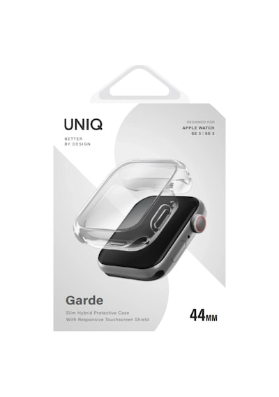 Apple Uyumlu Watch  Se 2 Ve 3. Nesil 44mm Silikon Kılıf Garde Kasa Ve Ekran Koruyucu 2 İn 1 Yüksek Koruma