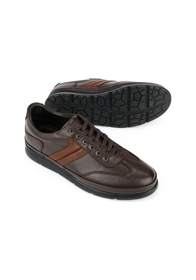 Ziya Erkek Hakiki Deri Sneaker 1611002z650 Kahve 1611002z650 300 40