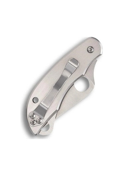 Spyderco Clipitool Plain / Serrated Kamp Çakı Gümüş
