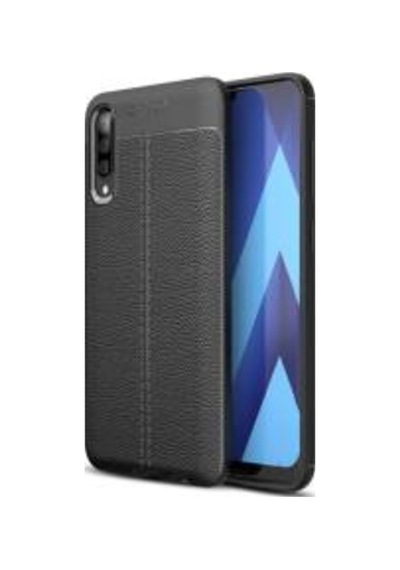 Galaxy M30 Kılıf Zore Niss Deri Desenli Silikon Kılıf