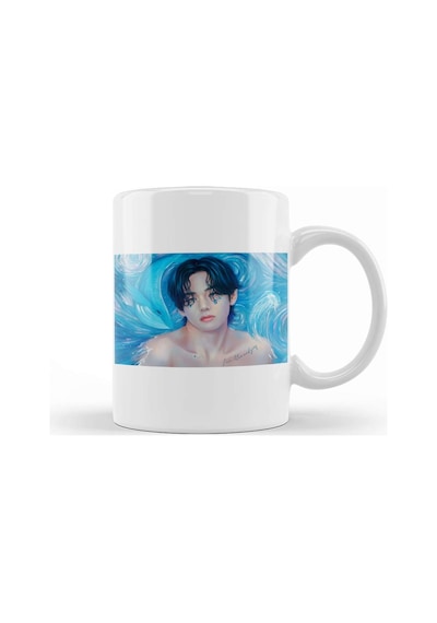 Bts Blue Gray Kupa Bardak Porselen Karışık