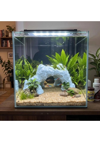 3d Petg Akvaryum Kaya Taş Köprü Dekoru Batabilen Süs Kp3d20512
