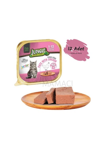 Pate Sütlü Tavuklu Yavru Kedi Konservesi 100 Gr X 12 Adet