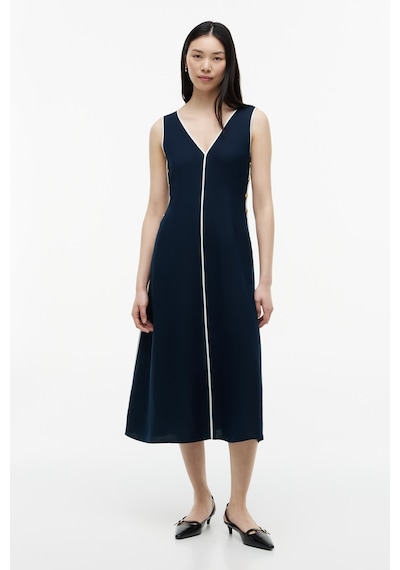 Tommy Hilfiger Contrast Bındıng Ns Strap Dress Kadın Mavi Elbise - Ww0ww49907