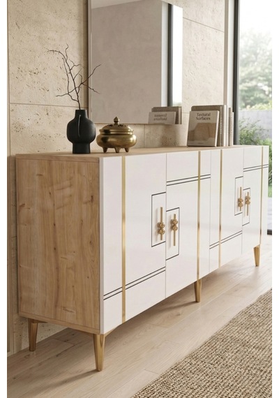 Ka1842dbg Made Konsol Ve Tv Sehpası Safirmeşe-beyaz-gold 180cm Safirmeşe - Beyaz - Altın Ka1842dbg Made Konsol Ve Tv Sehpası Safirmeşe-beyaz-gold 180cm Safirmeşe - Beyaz - Altın