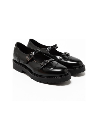 Abrasivato Pelle Nero Oxford Klasik Kadın 745784dm Donna Serena 5784dm Abras Pel Ner/oxo Ner Abrasivato Pelle Nero