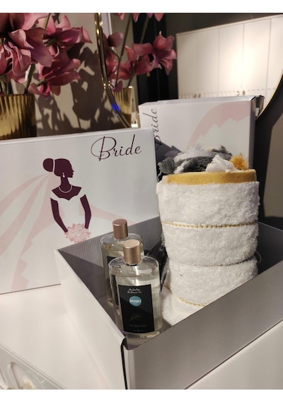 Kolix Bride Gelin Kutusu 3'lü Gelin Kutusu - Çeyiz Kutusu- Hediye Seti - Hediye Kutusu