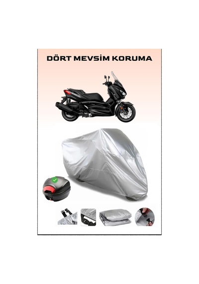 Yamaha X-max 400 Iron Max Arka Çanta Uyumlu Motosiklet Branda Su Geçirmez Dayanıklı Kumaş