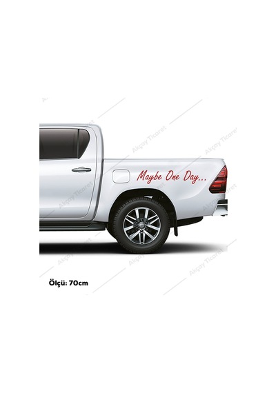 (2 Adet) Maybe One Day Sticker Belki Bir Gün Sticker Oto Sticker