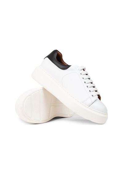 Deery Kadın Hakiki Deri Beyaz Sneaker Ayakkabı - 01991zbyzp01 Beyaz