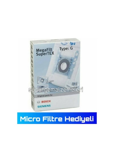Siemens Uyumlu Vz92F51 Toz Torbası 4 Adet - Micro Filtre Hediyeli (444088392)