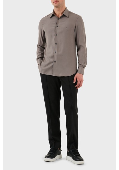 Emporio Armani Erkek Gömlek Em001537 Af14214 U6107 Vizon Vizon