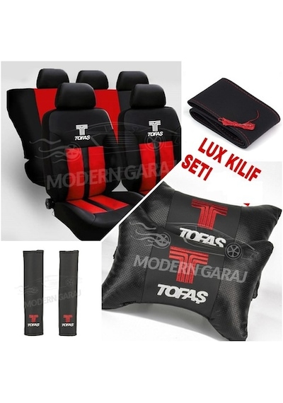 Tofaş Uyumlu Koltuk Kılıfı Tofaş Uyumlu Boyun Yastığı Tofaş Uyumlu Kemer Pedi Tofaş Uyumlu