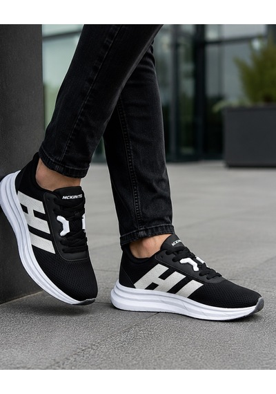 Homiro Fuspedli Poli Taban Günlük Spor Ayakkabı Sneaker SİYAH-BEYAZ