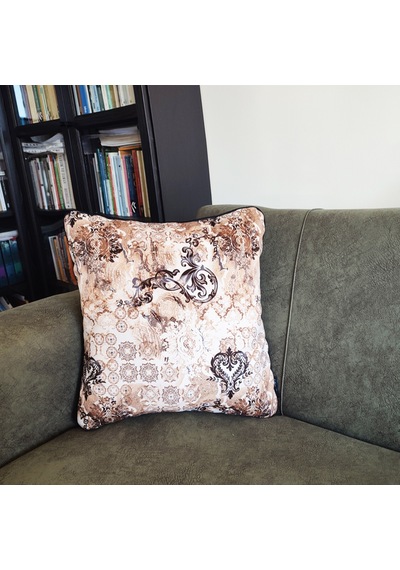 Ju Yaratıcı Tasarım Biyeli Yastık Kırlent Kılıfı Desenlii 45 x 45