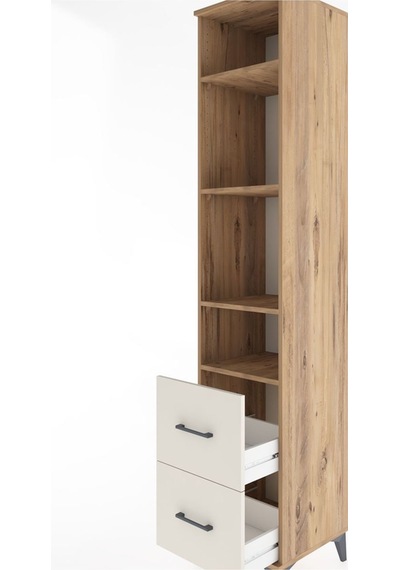 Hyperion Dolap 4 Raflı 2 Çekmeceli 44x44x221 Çam-aytaşı Çam