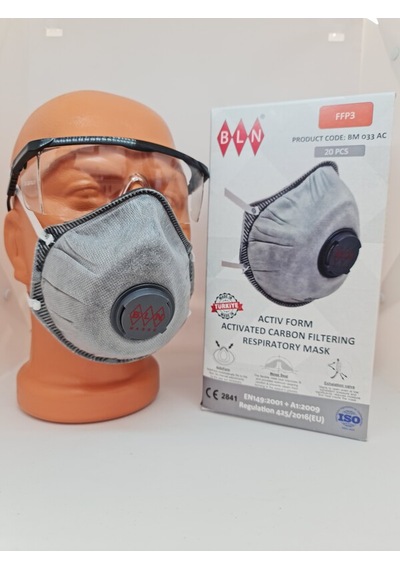 Bln Bm 022 Ac Ffp2 Nr Aktif Karbonlu Ventilli Toz Maske 20 Adet