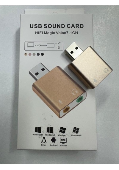 Ayrex Usb Ses Kartı 7.1 Usb Ses Kartı