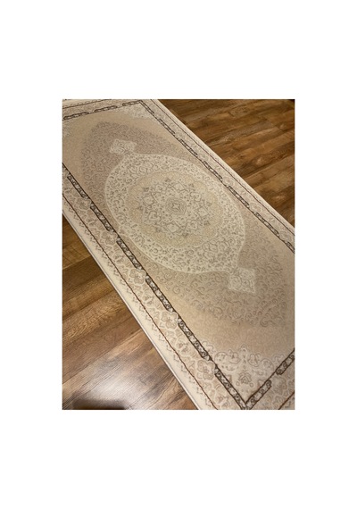 Delüks 7028 100x200 Vizon Halı Krem