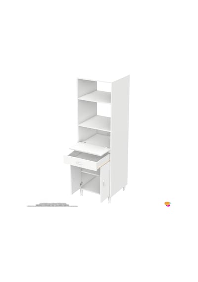 Modilayn Ennet: 60x194.6x48 Cm Fırın / Mikrodalga Dolabı 1 Çekmece, 3 Kapaklı. Mutfağınıza Yer Açın Beyaz Modilayn Ennet: 60x194.6x48 Cm Fırın / Mikrodalga Dolabı 1 Çekmece, 3 Kapaklı. Mutfağınıza Yer Açın Beyaz