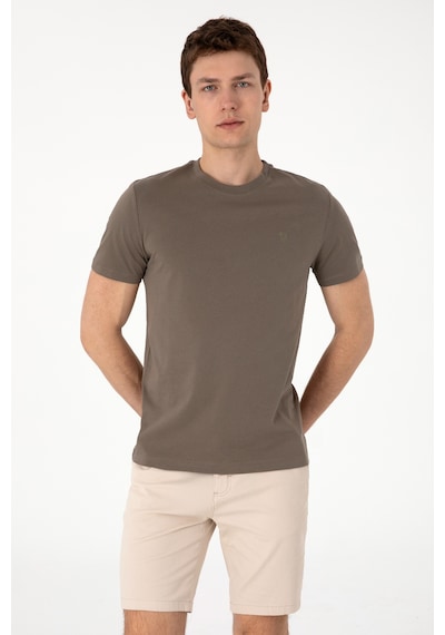 U.S. Polo Assn. Erkek Regular Fit Bisiklet Yaka Haki Tişört 50306913-VR027 U.S. Polo Assn. Erkek Regular Fit Bisiklet Yaka Haki Tişört 50306913-VR027