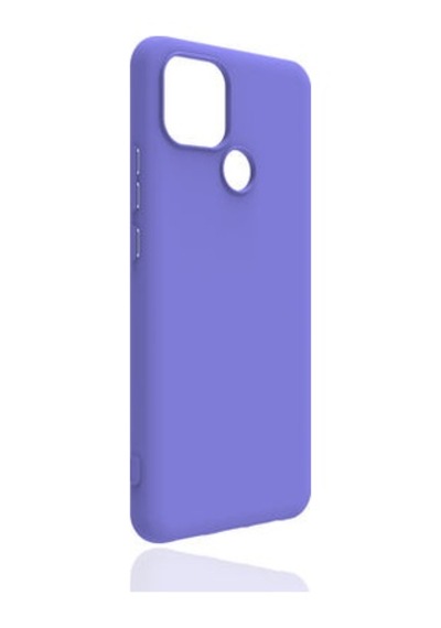 Realme C25y Kılıf Esnek Ve Hafif Yapılı Soft Touch Premium Silikon Kapak Ryc/biye Lila