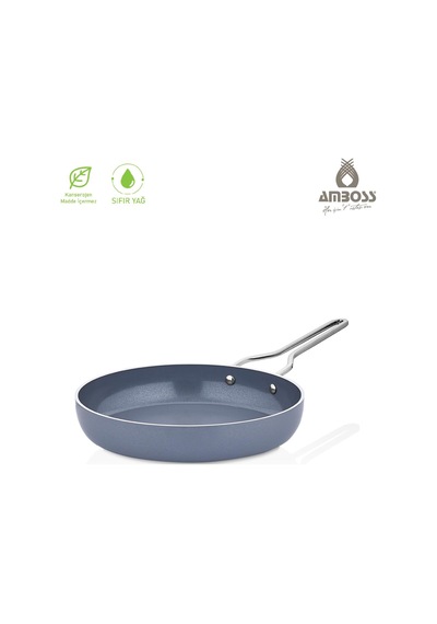 Sera Nova Doğal Seramik Tava 32 Cm 3,2 Litre Gri
