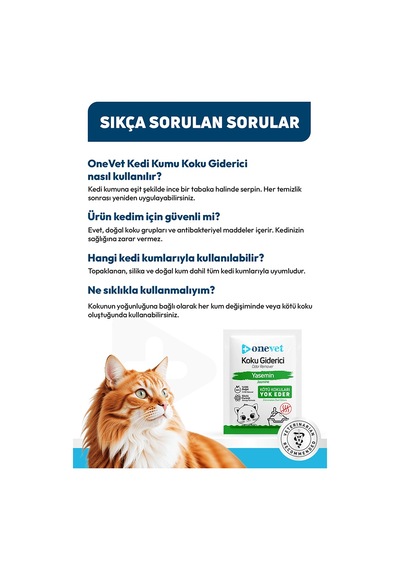 Onevet Kedi Kumu Koku Giderici Yaseminli 15 Adet 25 Gr