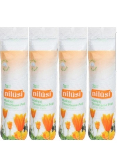İpek Nilüsi Makyaj Temizleme Pedi 70 Li X 4 Paket
