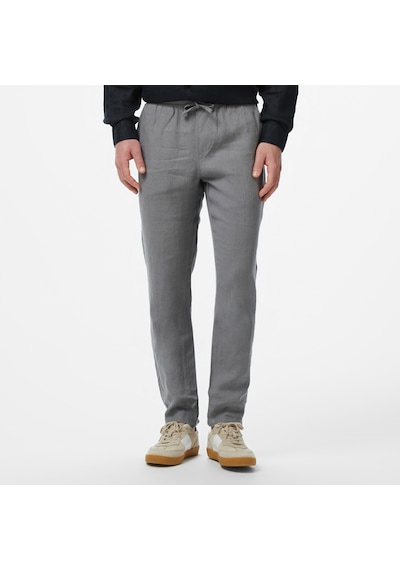 Nautica Erkek Gri Jogger Keten Pantolon Düz P55116t Gri