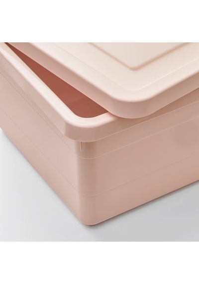 Ikea Sockerbıt Kapaklı Kutu, Pembe, 38x25x15 Cm