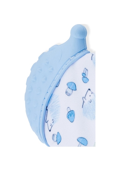 Babyjem Bebek Diş Kaşıyıcı Eldiveni Kirpi Mavi