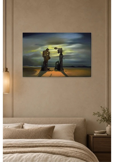 Fida Dali Gerçeküstü Taş Figürler Ve Angelus Anısı Canvas Tablo