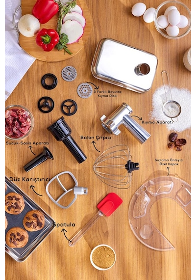 Karaca Multichef Ultra 2000 W 7 LT Stand Mikser