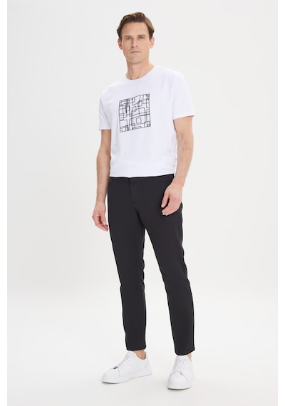 AC&Co / Altınyıldız Classics Erkek Sıyah Slim Fit Dar Kesim 5 Cep Armürlü Esnek Pantolon Siyah AC&Co / Altınyıldız Classics Erkek Sıyah Slim Fit Dar Kesim 5 Cep Armürlü Esnek Pantolon Siyah