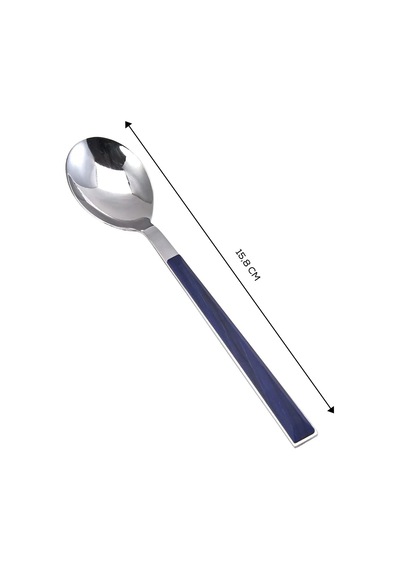 Karaca Salzburg Tekli Tatlı Kaşığı 15 Cm İndigo Çok Renkli