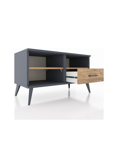 Hyperion Şifonyer 2 Raflı Tek Çekmeceli 88x44x48 Antrasit-çam Çam Hyperion Şifonyer 2 Raflı Tek Çekmeceli 88x44x48 Antrasit-çam Çam