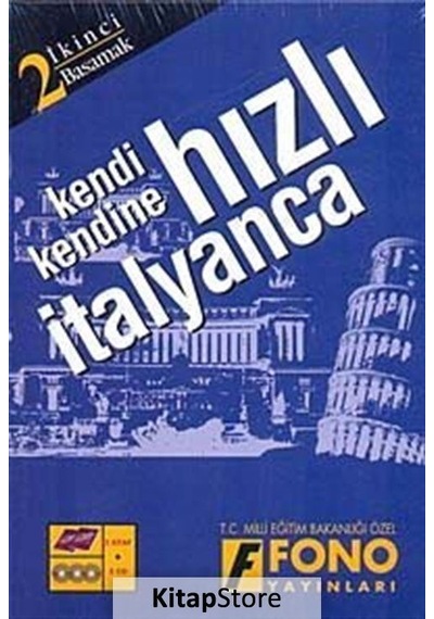 Hızlı İtalyanca 2.Basamak Seti (2 Kitap 3 CD) - Kutulu- Fono Yayınları