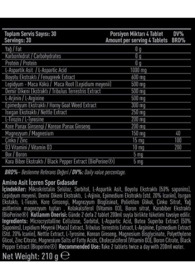 Alpha Bolt Premium Erkek Formula 120 Kapsül