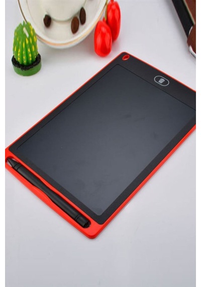 Writing Tablet Lcd 8.5 Inç Dijital Kalemli Çizim Yazı Tahtası Kırmızı Yazı Tahtası