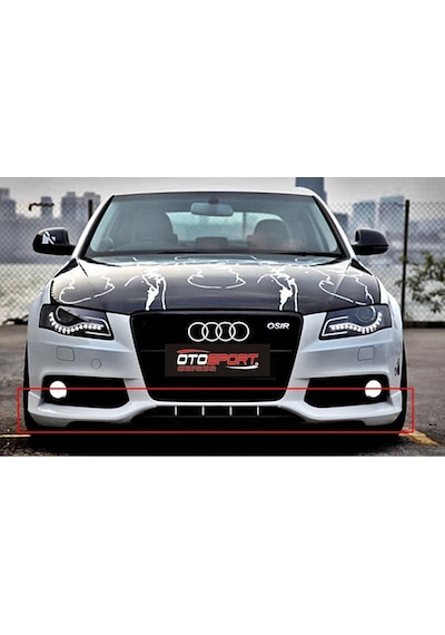Audi A4 B8 Ön Tampon Eki Fiberglass Boyasız
